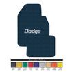1973 Dodge Challenger Dark Blue Loop Floor Mats With Embroidered "Dodge" Script