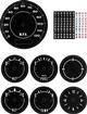 1970-74 Barracuda / 'Cuda With 120 Mph Speedometer / Without Clock Standard Gauge Decal Set
