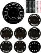 1970-74 Barracuda / 'Cuda With 200 Kph Speedometer / Without Clock Standard Gauge Decal Set