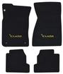 1970-74 Barracuda w/AT - Ultimat 'Cuda Logo Floor Mats - Black Mat with Yellow Logo (4 pc)