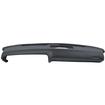 1971-74 Barracuda, Cuda, Challenger; Dash Pad; For 1 Speaker; Without AC; Black; Molded Urethane; Imported