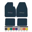 1973 Dodge Challenger Dark Blue Loop Floor Mats With Embroidered "Challenger" Logo