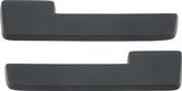 1964-66 Dodge, Plymouth A/B-Body; Front Arm Rest Pads; 11"; Black; Pair