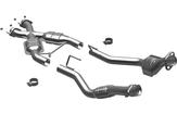 1986-93 Ford Mustang; 5.0L; Magnaflow; Direct Fit X-Pipe; With 50-State Legal Catalytic Converter; 2.5"