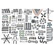 1965 Mustang 260, 289 with Drum Brakes 337 Piece Master Chassis Fastener Set