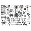 1964-65 Mustang 170/200 with Drum Brakes 318 Piece Chassis Fastener Set