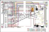 1970 Plymouth B-Body With Standard Dash 8-1/2" X 11" Color Wiring Diagram