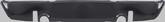 1973-74 Dodge Charger Rear Valance Panel with Exhaust Tip Cutouts