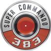 1969-71 Mopar "383 Super Commando" Air Cleaner Pie Tin With Orange Logo