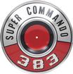 1967-68 Mopar "383 Super Commando" Air Cleaner Pie Tin With Red Logo