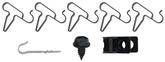 1963-65 Dodge/Plymouth B-Body; Fuel Line Clips; 5/16"; 8 Pieces