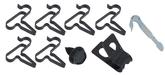 1966-70 Dodge/Plymouth B-Body; Fuel Line Clips; 5/16"; 9 Pieces