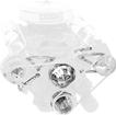 426/440/Crate Hemi Front Mnt Serpentine Deluxe Alternator / AC / press Fit Ps Set With Black Finish