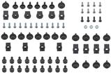 1966-67 Charger - Grill Hardware Set (87 Pieces)