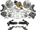 1963-74 Mopar A-Body Front Power Disc Brake Conversion Set With Stamped Steel Upper Control Arms/DR 