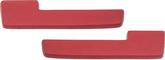 1964-66 Dart, Barracuda, Valiant; Front Arm Rest Pads; 10-1/2"; Red; Pair