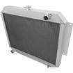 1966-69 Polara, Fury, 300; 440 cid V8; Champion All Aluminum Radiator; 3-Row; Natural Finish