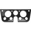 1967-72 Chevrolet/GMC Truck, Blazer, Jimmy, Suburban; Billet Aluminum Dash Gauge Bezel; Gloss Black Powder Coated Bezel with a Gloss Black Powder Coated Insert