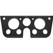 1967-72 Chevrolet/GMC Truck, Blazer, Jimmy, Suburban; Billet Aluminum Dash Gauge Bezel; Gloss Black Powder Coated Bezel with a Matte Black Powder Coated Insert