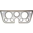 1967-72 Chevrolet/GMC Truck, Blazer, Jimmy, Suburban; Billet Aluminum Dash Gauge Bezel; Bronze Powder Coated Bezel with a Bright Clear Powder Coated Insert