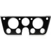 1967-72 Chevrolet/GMC Truck, Blazer, Jimmy, Suburban; Billet Aluminum Dash Gauge Bezel; Bright Clear Powder Coated Bezel with a Gloss Black Powder Coated Insert