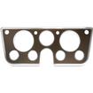 1967-72 Chevrolet/GMC Truck, Blazer, Jimmy, Suburban; Billet Aluminum Dash Gauge Bezel; Bright Clear Powder Coated Bezel with a Bronze Powder Coated Insert