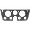 1967-72 Chevrolet/GMC Truck, Blazer, Jimmy, Suburban; Billet Aluminum Dash Gauge Bezel; Bright Clear Powder Coated Bezel with a Forged Charcoal Powder Coated Insert