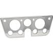 1967-72 Chevrolet/GMC Truck, Blazer, Jimmy, Suburban; Billet Aluminum Dash Gauge Bezel; Bright Clear Powder Coated Bezel with a Bright Polished Finish Insert