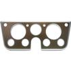 1967-72 Chevrolet/GMC Truck, Blazer, Jimmy, Suburban; Billet Aluminum Dash Gauge Bezel; Forged Charcoal Powder Coated Bezel with a Bronze Powder Coated Insert
