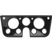 1967-72 Chevrolet/GMC Truck, Blazer, Jimmy, Suburban; Billet Aluminum Dash Gauge Bezel; Matte Black Powder Coated Bezel with a Gloss Black Powder Coated Insert
