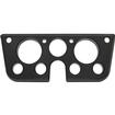 1967-72 Chevrolet/GMC Truck, Blazer, Jimmy, Suburban; Billet Aluminum Dash Gauge Bezel; Matte Black Powder Coated Bezel with a Matte Black Powder Coated Insert
