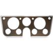 1967-72 Chevrolet/GMC Truck, Blazer, Jimmy, Suburban; Billet Aluminum Dash Gauge Bezel; Bright Polished Finish Bezel with a Bronze Powder Coated Insert