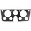 1967-72 Chevrolet/GMC Truck, Blazer, Jimmy, Suburban; Billet Aluminum Dash Gauge Bezel; Bright Polished Finish Bezel with a Matte Black Powder Coated Insert