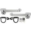 1964-77 Ford; Mercury; Billet Aluminum Outer Door Handle Set; Bright Polished Finish; Mustang; Bronco; Falcon
