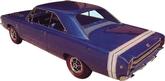 1968 Dart Swinger White Rear Bumble Bee Stripe Set