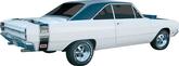 1969 Dart GTS Black Rear GT Sport Bumble Bee Stripe Set
