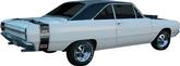 1969 Dart GTS Red Rear GT Sport Bumble Bee Stripe Set