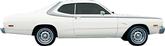 1975 Dodge Dart Sport Black Side Stripe Set
