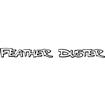 1976 "Feather Duster" Black / White Fender Decal