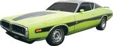 1973-74 Charger Rallye Matte Black Decal Set