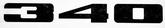 1973-74 Mopar B-Body 340 Hood Bezel Engine Numbers Reflective Black