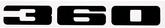 1973-74 Mopar B-Body 360 Hood Bezel Engine Numbers Reflective Black