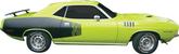 1971 Barracuda / 'Cuda 340 Matte Black "Billboard" Side Decal Set