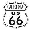 Tin Sign; California US 66