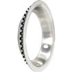 15"X 7" Trim Ring; 2-3/4" Deep; Brushed Aluminum Finish With Polished Step Lip