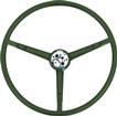 1967-69 Mopar Steering Wheel ; Green ; A, B, C Body