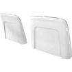 1967 Buick, Cadillac, Chevrolet, Oldsmobile, Pontiac; Strato Bench or Bucket; Seat Back Panels; White ABS