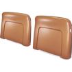 1968-72 GM; Seat Back Panels; Strato Bench or Bucket; 1968 All, 1969-72 Reclining Only; Light Saddle Tan ABS