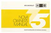 1975 Nova Owners Manual