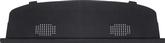 1966-67 Chevy II Nova; Coupe or Sedan; Rear Seat Shelf Package Tray; Deluxe Mesh; with Dual Speaker Cut-Outs; Black